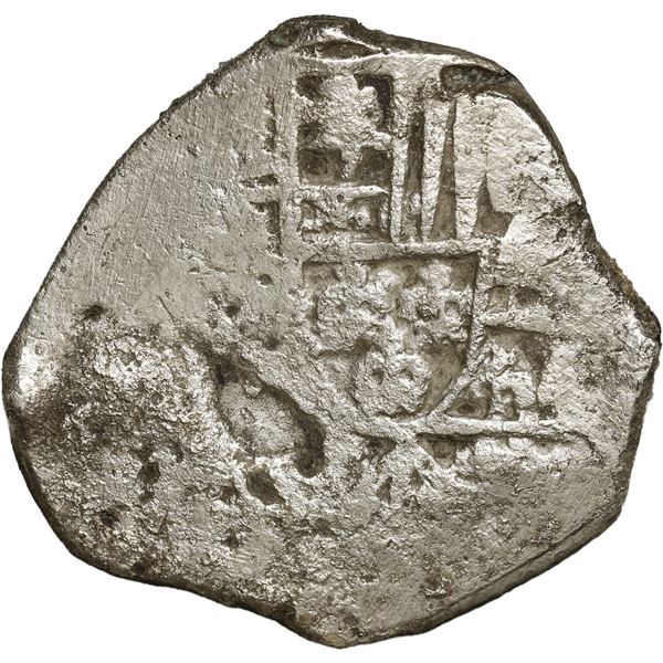 MEXICO, Mexico City, cob 4 reales "greenie," Philip V, assayer not visible (J, style of 1712-14), pa