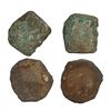 Image 1 : MEXICO, Mexico City, lot of two cob 4 reales "greenies," Philip V, ex-Bruce Ward.