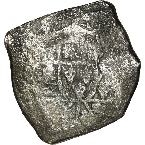 MEXICO, Mexico City, cob 8 reales, Philip V, assayer not visible (J), new-style shield, old-style cr