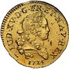 Image 1 : FRANCE, La Rochelle mint, gold 1 louis d'or Mirliton, Louis XV, 1723-H, NGC AU details / saltwater d