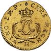 Image 2 : FRANCE, La Rochelle mint, gold 1 louis d'or Mirliton, Louis XV, 1723-H, NGC AU details / saltwater d