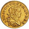 Image 1 : FRANCE, Limoges mint, gold 1 louis d'or Mirliton, Louis XV, 1724-I, large palms, NGC AU details / sa