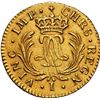 Image 2 : FRANCE, Limoges mint, gold 1 louis d'or Mirliton, Louis XV, 1724-I, large palms, NGC AU details / sa