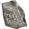 Image 1 : MEXICO, Mexico City, cob 8 reales, 1721 J, reverse struck from Royal (galano) die, unique.