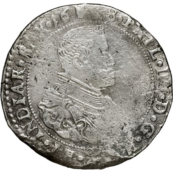 NETHERLANDS (Spanish), Brabant, Antwerp mint, portrait ducatoon, Philip IV, 1648.