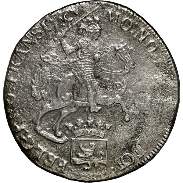 NETHERLANDS (United), Overijssel, rider ducatoon, 1733.