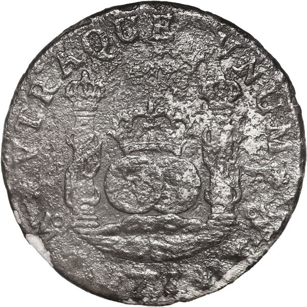MEXICO, Mexico City, pillar 4 reales, Philip V, 1735 MF.