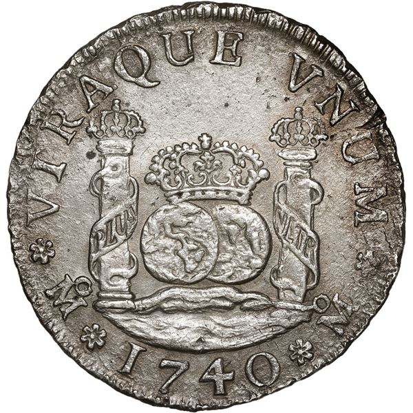 MEXICO, Mexico City, pillar 4 reales, Philip V, 1740 MF.