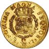 Image 2 : CHILE, Santiago, gold bust 8 escudos, Ferdinand VI, 1750 J, NGC UNC details / saltwater damage (Ship