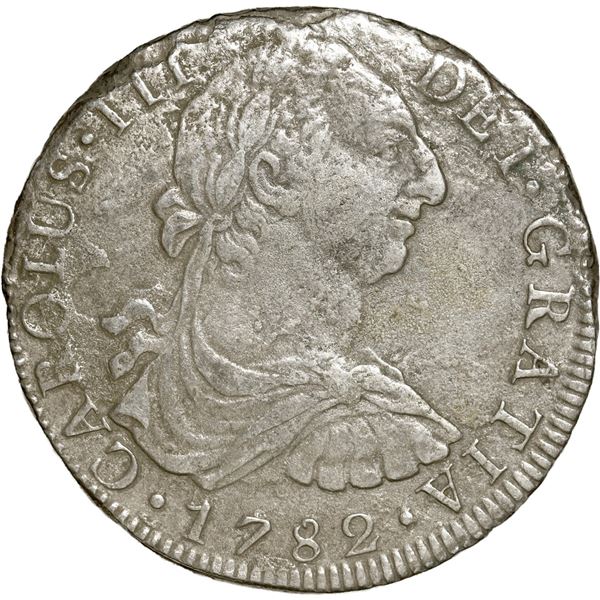 MEXICO, Mexico City, bust 8 reales, Charles III, 1782 FF.