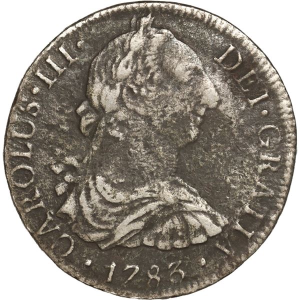 MEXICO, Mexico City, bust 8 reales, Charles III, 1783 FF.
