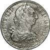 Image 1 : MEXICO, Mexico City, bust 8 reales, Charles III, 1776 FM.