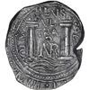 Image 2 : COLOMBIA, Bogotá, cob 8 reales, 1676 OLMs, extremely rare, NGC XF details / saltwater damage (Shipwr