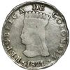 Image 1 : COLOMBIA, Bogotá (Cundinamarca), 8 reales, 1821 JF, mintmark BA with dots below and in front of A, N