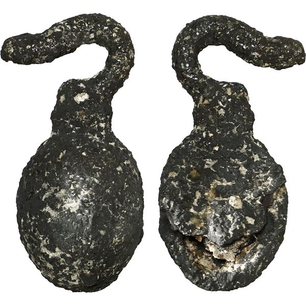 Encrusted silver scabbard frog, ex-Atocha (1622), ex-Lippman.