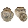 Image 1 : Large blue-on-white Chinese porcelain lidded jar with four small handles, ex-"Vung Tao Wreck" (ca. 1