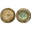 Image 1 : Brass disc weight marked with a cross, 352 grams, ex-Association (1707).
