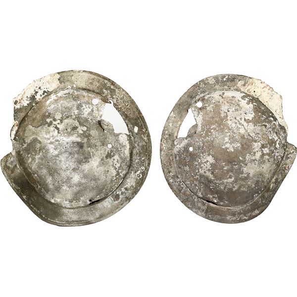Mostly intact pewter plate, ex-1715 Fleet, ex-Debski.
