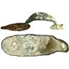 Image 1 : Brass musket parts (trigger guard and buttplate), ex-Tounant (1779).