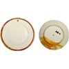 Image 1 : White porcelain dinner plate marked with crowned ITALIA logo on top and Richard Ginori maker's mark 