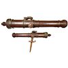 Image 1 : Small bronze swivel-cannon with yoke, probably from the Dutch East Indies, 1700s.