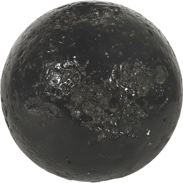 Iron cannonball ("12-pounder"), Spanish colonial (1500s-1700s).