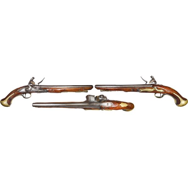 British dragoon land service flintlock pistol by Vernon, 1759.