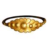 Image 1 : Small gold ring with leaflike design, Spanish colonial (1500s-1700s), 1.22 grams, size 5½, tested at