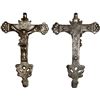 Image 1 : Engraved silver crucifix, Spanish colonial, 1700s.