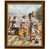 Image 1 : Original oil-on-canvas painting of pirate Bartholomew "Black Bart" Roberts by Rick Reeves (1994), si