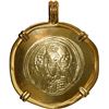 Image 1 : BYZANTINE EMPIRE, EL histamenon nomisma, Michael VII (1071-1078 AD), mounted Christ-side out in 18K 