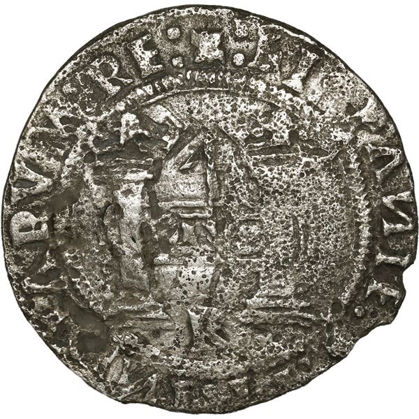 MEXICO, Mexico City, 4 reales, Charles-Joanna, "Early Series," assayer Latin R (Rincón) at bottom be