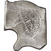 Image 2 : MEXICO, Mexico City, cob 8 reales, 1678 L, squarish shape with curved protrusion, very rare.