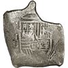 Image 1 : MEXICO, Mexico City, cob 8 reales, Charles II, assayer L, odd squarish shape with protrusion, ex-Joa