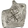 Image 2 : MEXICO, Mexico City, cob 8 reales, Charles II, assayer L, odd squarish shape with protrusion, ex-Joa