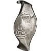 Image 1 : MEXICO, Mexico City, cob 8 reales, Charles II, assayer not visible, odd, long urn shape.