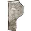 Image 1 : MEXICO, Mexico City, cob 8 reales, Charles II, assayer not visible, odd half-urn shape, "thumbprint"