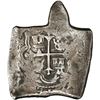 Image 2 : MEXICO, Mexico City, cob 8 reales, Charles II, assayer not visible, square shape with lateral protru