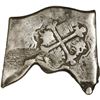 Image 2 : MEXICO, Mexico City, cob 8 reales, Charles II, assayer not visible, odd shape with undulating side e