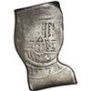 Image 1 : MEXICO, Mexico City, cob 8 reales, Charles II, assayer not visible, oddly curved urn shape.