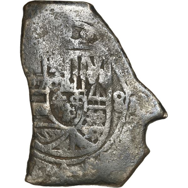 MEXICO, Mexico City, cob 8 reales, Philip V, assayer not visible (J), style of 1705-12, odd shape
