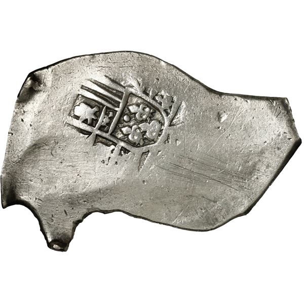 MEXICO, Mexico City, cob 8 reales, Philip V, assayer not visible (J), style of 1712-14, odd shape wi