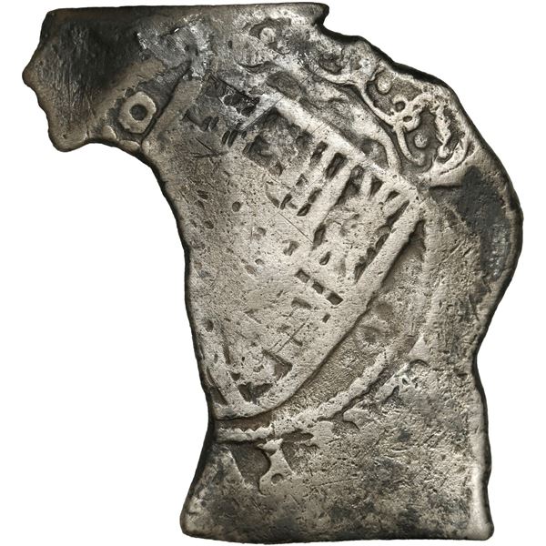MEXICO, Mexico City, cob 8 reales, Philip V, assayer not visible (J), style of 1712-14, very oddly c