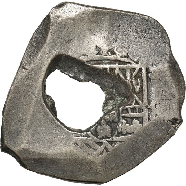 MEXICO, Mexico City, cob 8 reales, Philip V, assayer not visible (J), style of 1712-14, large bubble