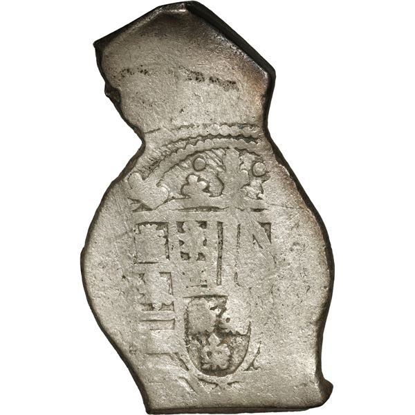 MEXICO, Mexico City, cob 8 reales, Philip V, assayer not visible (J), style of 1712-14, odd urn-shap
