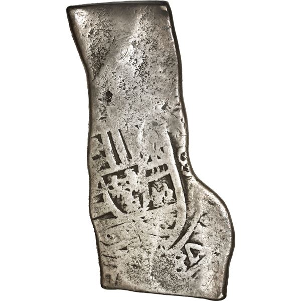 MEXICO, Mexico City, cob 8 reales, Philip V, assayer not visible (J), style of 1712-14, very long re