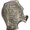 Image 1 : MEXICO, Mexico City, cob 4 reales, Charles II, assayer not visible, strange shape with crude protrus