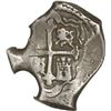 Image 2 : MEXICO, Mexico City, cob 4 reales, Charles II, assayer not visible, strange shape with crude protrus