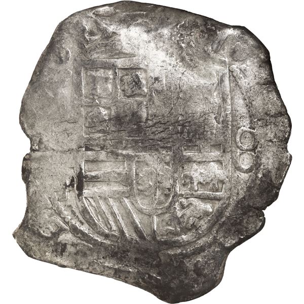 MEXICO, Mexico City, cob 8 reales, 1618/7 D/F, rare, NGC VF 30, finest and only example in NGC censu