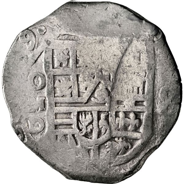 MEXICO, Mexico City, cob 8 reales, 1629/8 D, very rare, NGC VF 30, finest and only example in NGC ce